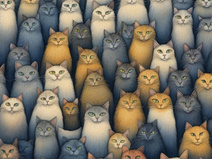Тест-антистресс: за сколько секунд найдешь мышь среди котиков?