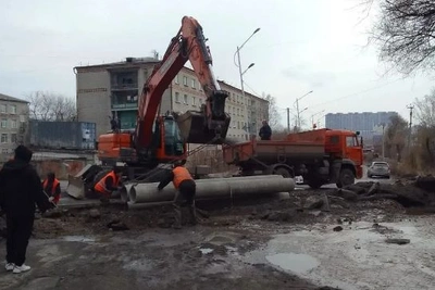 В Благовещенске устранили подтопления на Нагорной улице