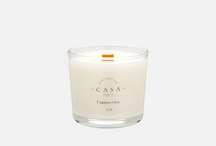 Свеча в стекле Cappuccino, Casa Leggera