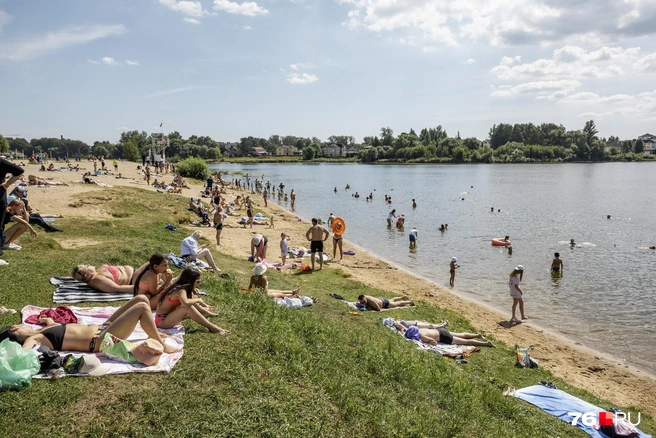 Грязная и опасная вода в Которосли? Пфф, вы на термометр смотрели? | Источник: Александр Куренной / 76.RU