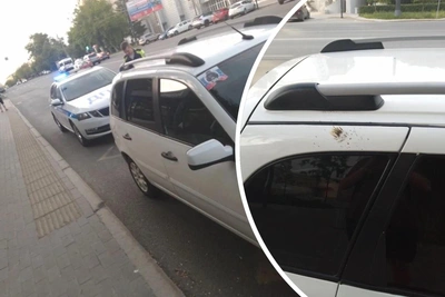 В центре Челябинска такси обстреляли из ракетницы