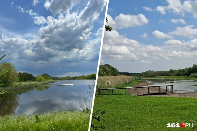 Сравнение уровня воды в реке год к году | Источник: читатель 161.RU