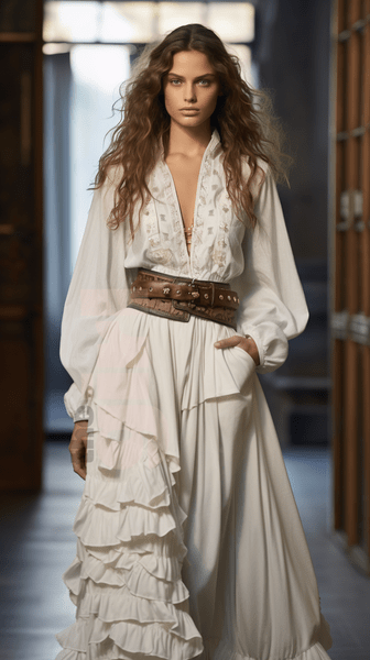 aiFashion: нейросеть представила коллекцию одежды Льва Толстого на Неделе моды весна-лето 2024