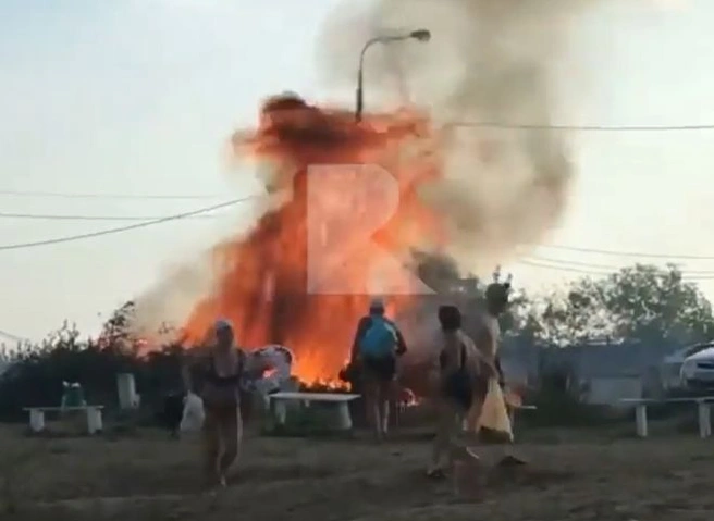 На Борковском карьере произошел пожар | ya62.ru