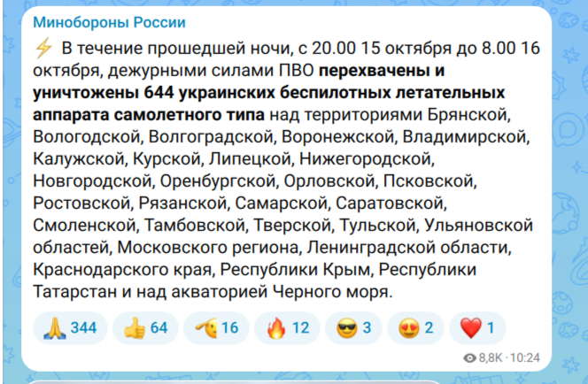 Над территорией Оренбургской области сбит беспилотник — угроза атаки БПЛА еще действует