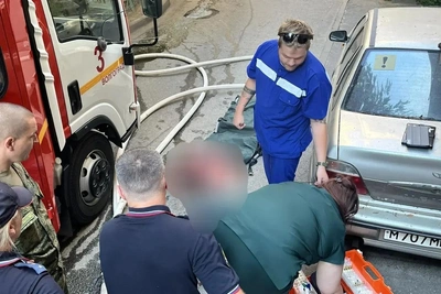 В Волгограде при пожаре пострадал мужчина