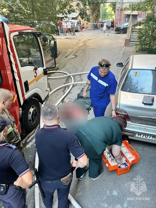 Пожар возник вечером 11 августа | Источник: ГУ МЧС России по Волгоградской области