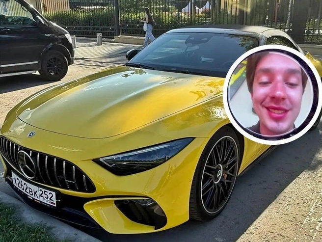 Автомобиль Mercedes, который разбил 21-летний Сергей Корнилов на Похвалинском съезде | Источник: соцсети, Сергей Корнилов