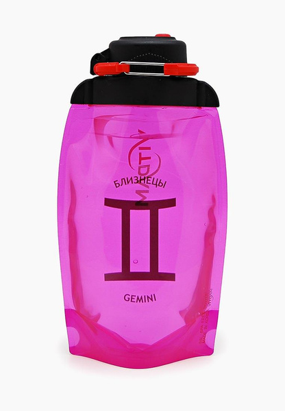 Бутылка «Знаки зодиака — Близнецы», цвет: розовый, Vitdam