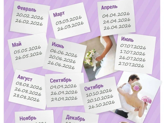 Перечень удачных чисел для свадьбы в 2026 году | Источник: Дмитрий Гладышев / Городские медиа