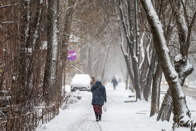 Апрельский снегопад в Перми: кадры как из кино