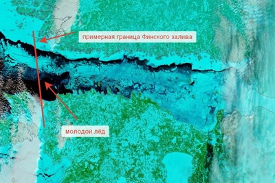 Финский залив замерз полностью, но ненадолго