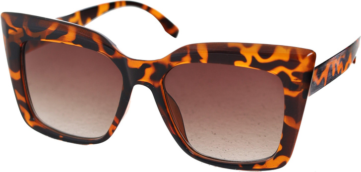 Солнцезащитные очки в оправе леопардовым узором