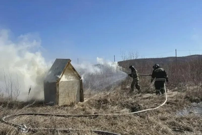 Тушение пожара в селе отработали в Благовещенском округе