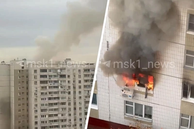 В Свиблово загорелась квартира в многоэтажке