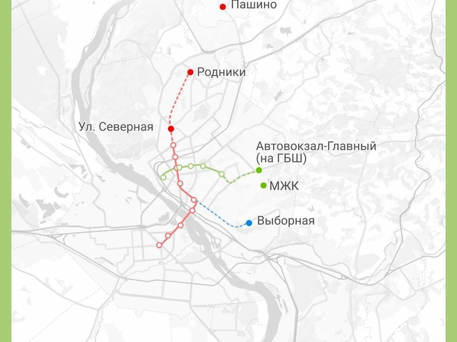 На карте отмечены предложения жителей по развитию метрополитена на правобережье. | Источник: Юрий Орлов / Городские медиа