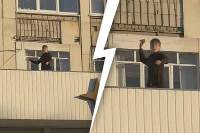 В Тюмени подростки бросали камни с крыши магазина