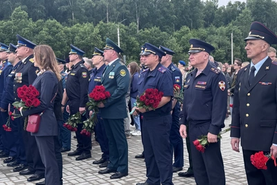 Открытие мемориала «Три богатыря» в Пскове
