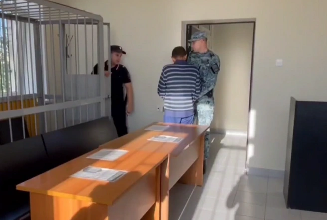 В Оренбурге обвиняемый в жестоком убийстве на Гагарина предстанет перед судом | Источник: Скриншот с видео прокуратуры Оренбургской области