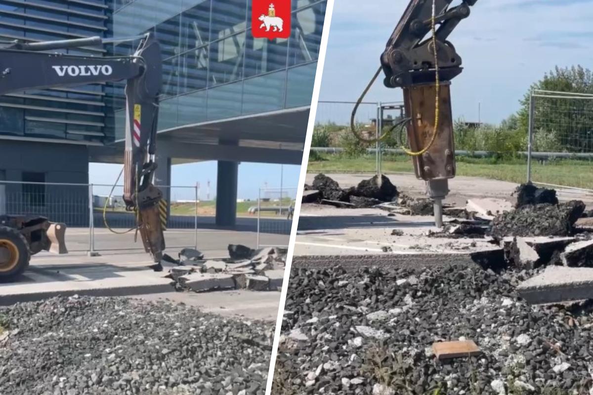 В Перми возобновили реконструкцию аэропорта — Минтранс показал видео с площадки и раскрыл, что там с телетрапами