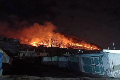 Гора Шелудивая горела вечером 2 марта