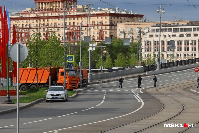 Силовики и патрули в центре Москвы | Источник: Артем Устюжанин / MSK1.RU