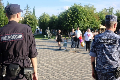 Охрана порядка в День России и День города в Тамбове