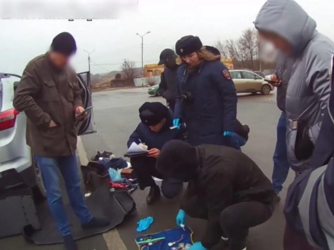 Скриншот из видео с задержания | Источник: МВД по Саратовской области