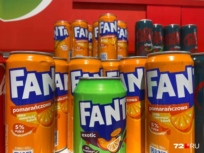 Классическую апельсиновую Fanta привезли из Чехии. Она, кстати, стоит чуть дешевле  | Источник: читатель 72.RU