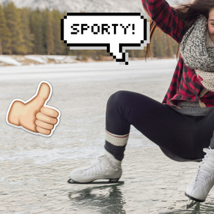 Как научить парня кататься на коньках (и научиться самой)?