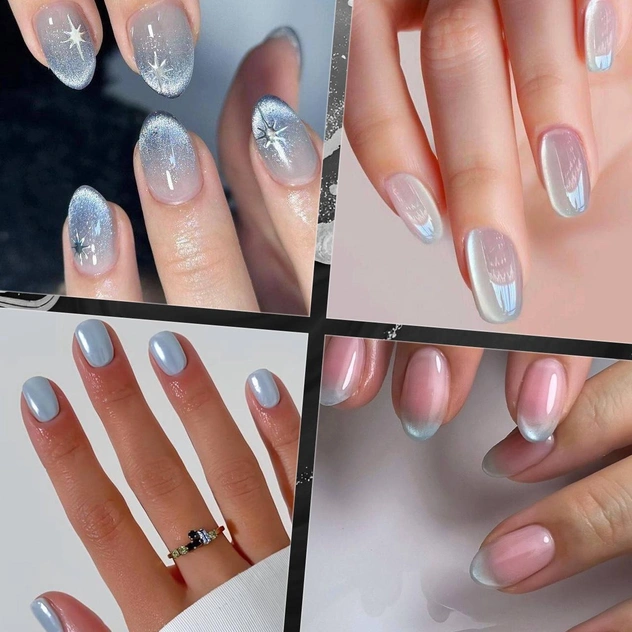Морозная свежесть — трендовый маникюр, который откроет денежный поток в 2026 году