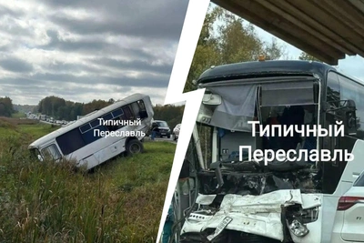 Два автобуса столкнулись на трассе М-8: есть пострадавший