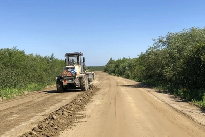 В Ногликском районе выполнили работы на грунтовых участках федеральной трассы
