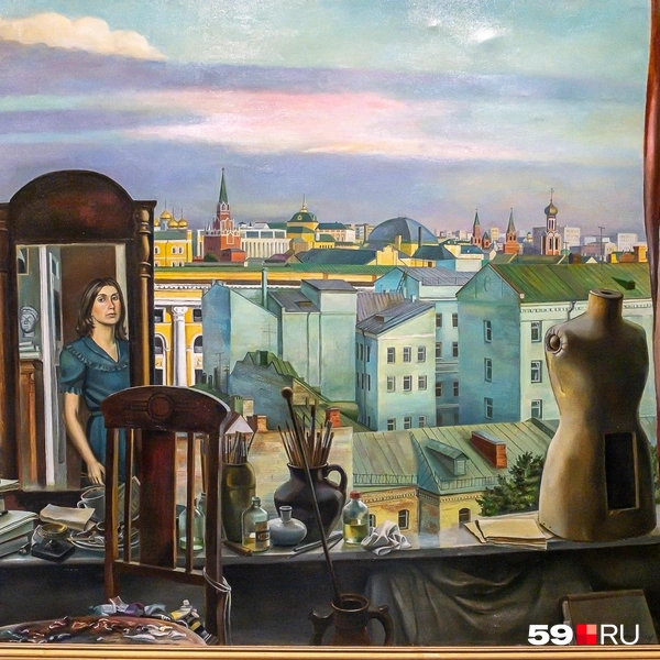Пейзаж Татьяны Назаренко «Большое окно», 1985 год | Источник: Василина Любимова / 59.RU
