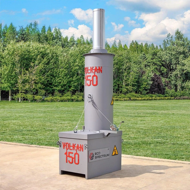Таким представлен инсинератор Volkan 150 на сайтах по продаже техники | Источник: Ecospectrum.ru