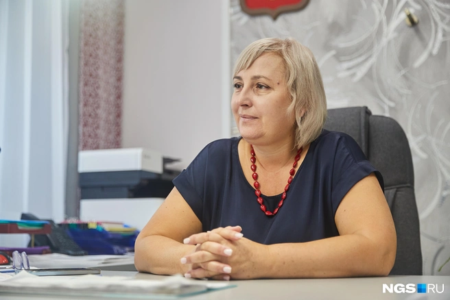 Елена Третьякова работает в школе с момента ее открытия в 2019 году | Источник: Александр Ощепков / NGS.RU