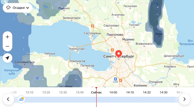 Грозы начались к югу от Петербурга | www.fontanka.ru