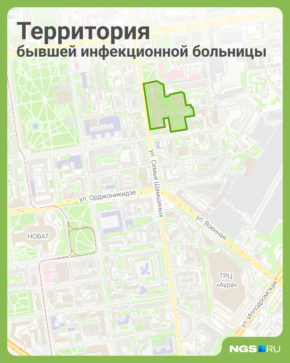 На карте отмечена территория под застройку | Источник: Юрий Орлов / Городские медиа