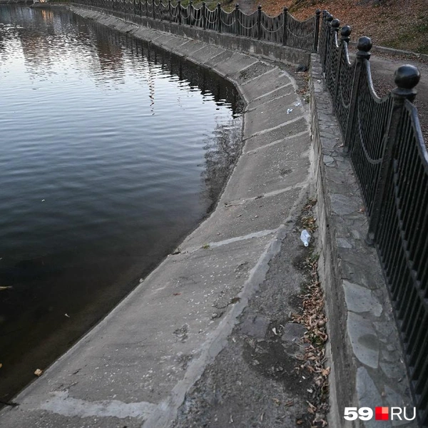 Ребенок упал с плит в воду | Источник: Василина Любимова / 59.RU