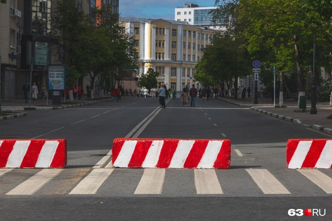 Среди перекрытых улиц будет и Молодогвардейская | Источник: Роман Данилкин / 63.RU