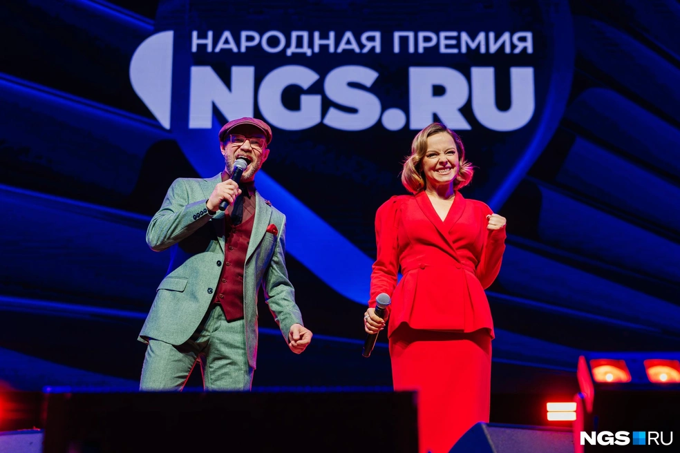 Наталия Медведева вела церемонию в паре с Дмитрием Хрусталевым | Источник: Иван Пьяных / NGS.RU