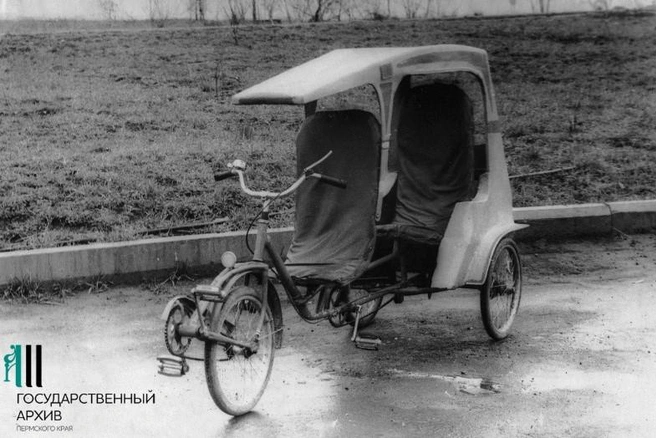Еще одна работа из того же кружка — веломобиль | Источник: Государственный архив Пермского края