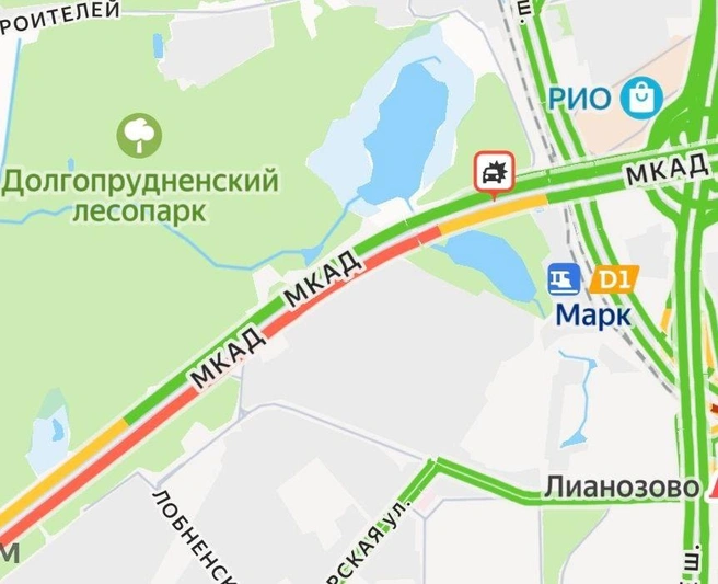 Проехать мимо Долгопрудного сейчас тяжеловато | Источник: «Яндекс Карты»