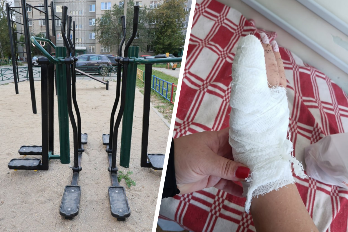 «Мама, я бегу домой, у меня кровь»: в Челябинске девочке отрезало кончик пальца на тренажере во дворе