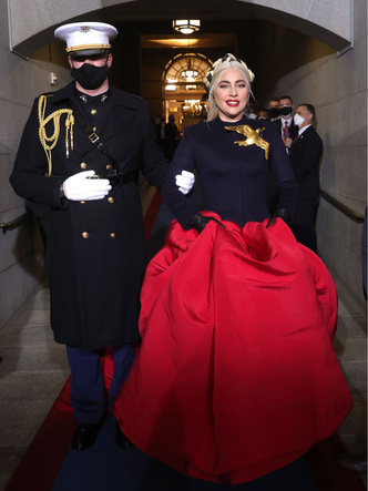 Леди Гага на инаугурации Джо Байдена