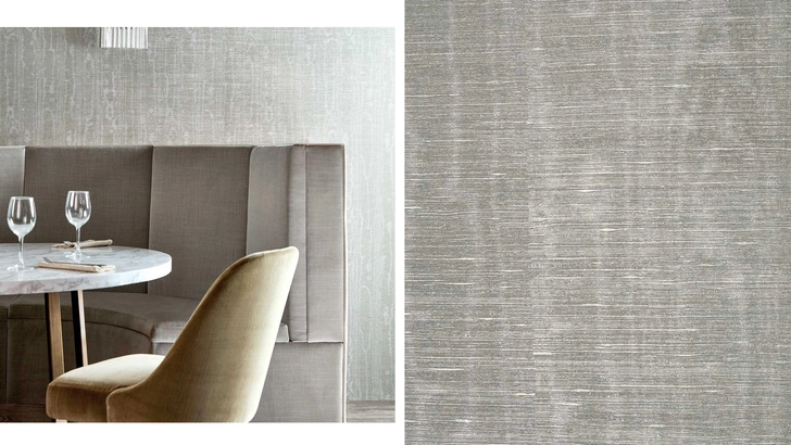 Обои с муаровым узором Moire, Zoffany. | Источник: manders.ru