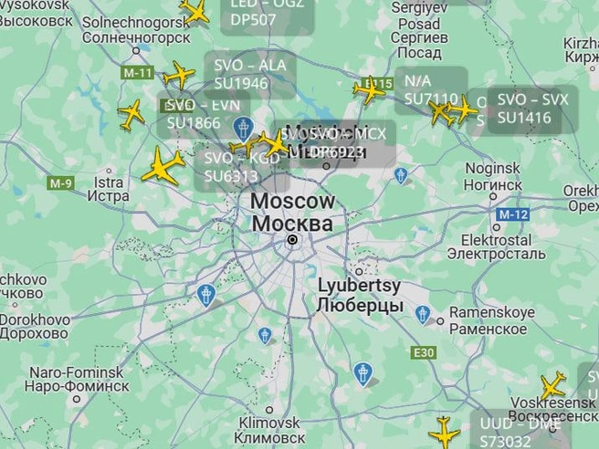 Источник: Flightradar24.com