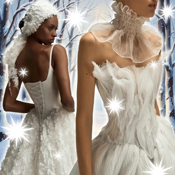 Модные свадебные платья на зиму 2025/26: какое выбрать, чтобы было красиво и тепло | Источник: theGirl