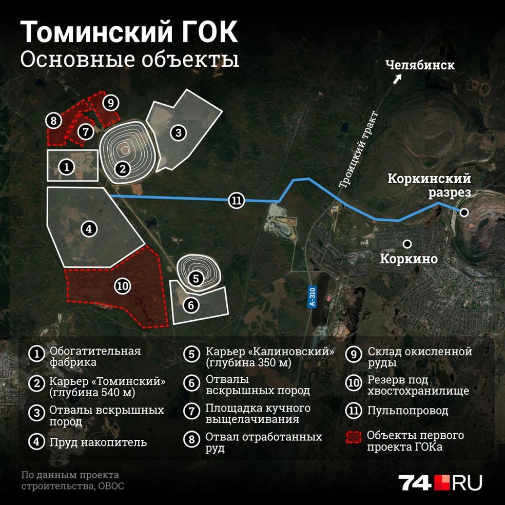 Как выглядит Коркинский угольный разрез в процессе рекультивации и  заполнения пульпой с Томинского ГОКа Русской медной компании - 22 июня 2023  - 74.ру