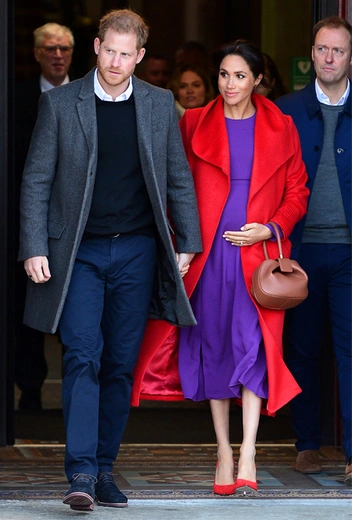 Герцоги Сассекские во время визита в город Биркенхед, 14 февраля 2019 года